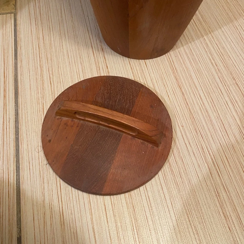 Dansk Denmark IHQ MCM Large Teak Ice Bucket by Jens Quistgaard